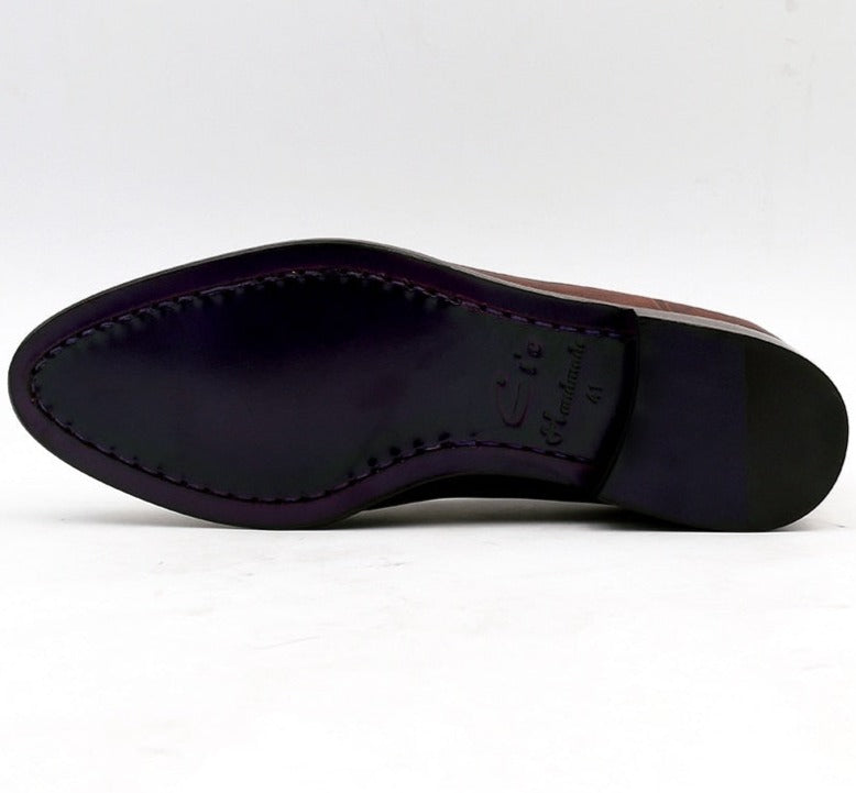 Bespoke Round Toe Men's Handmade Shoes | All For Me Today