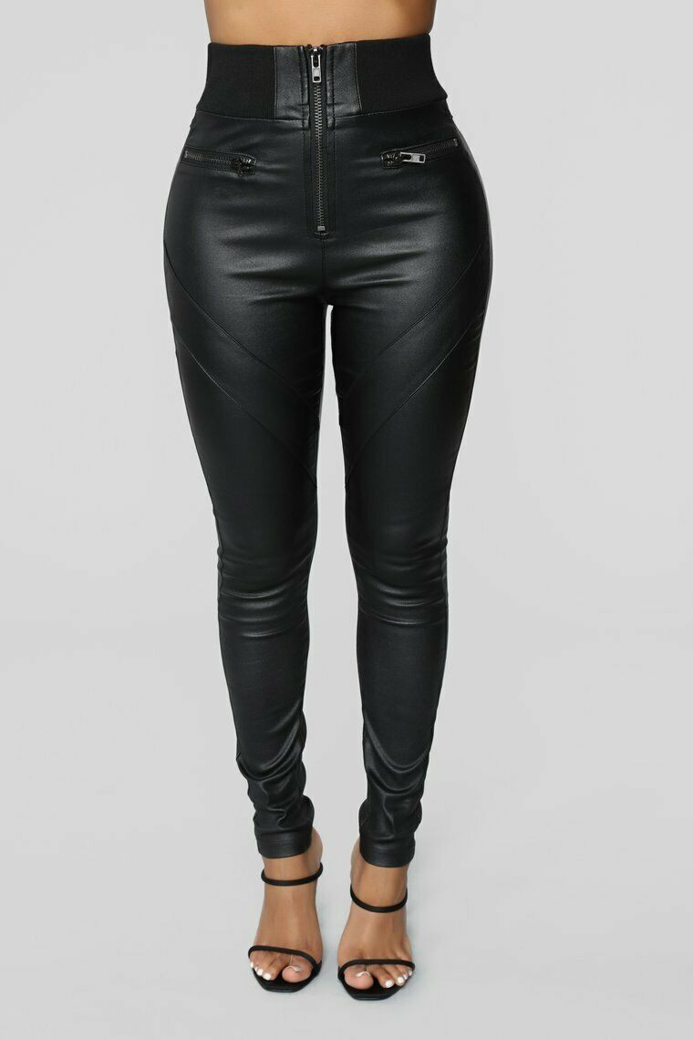 Black Leather Skinny Pant | All For Me Today