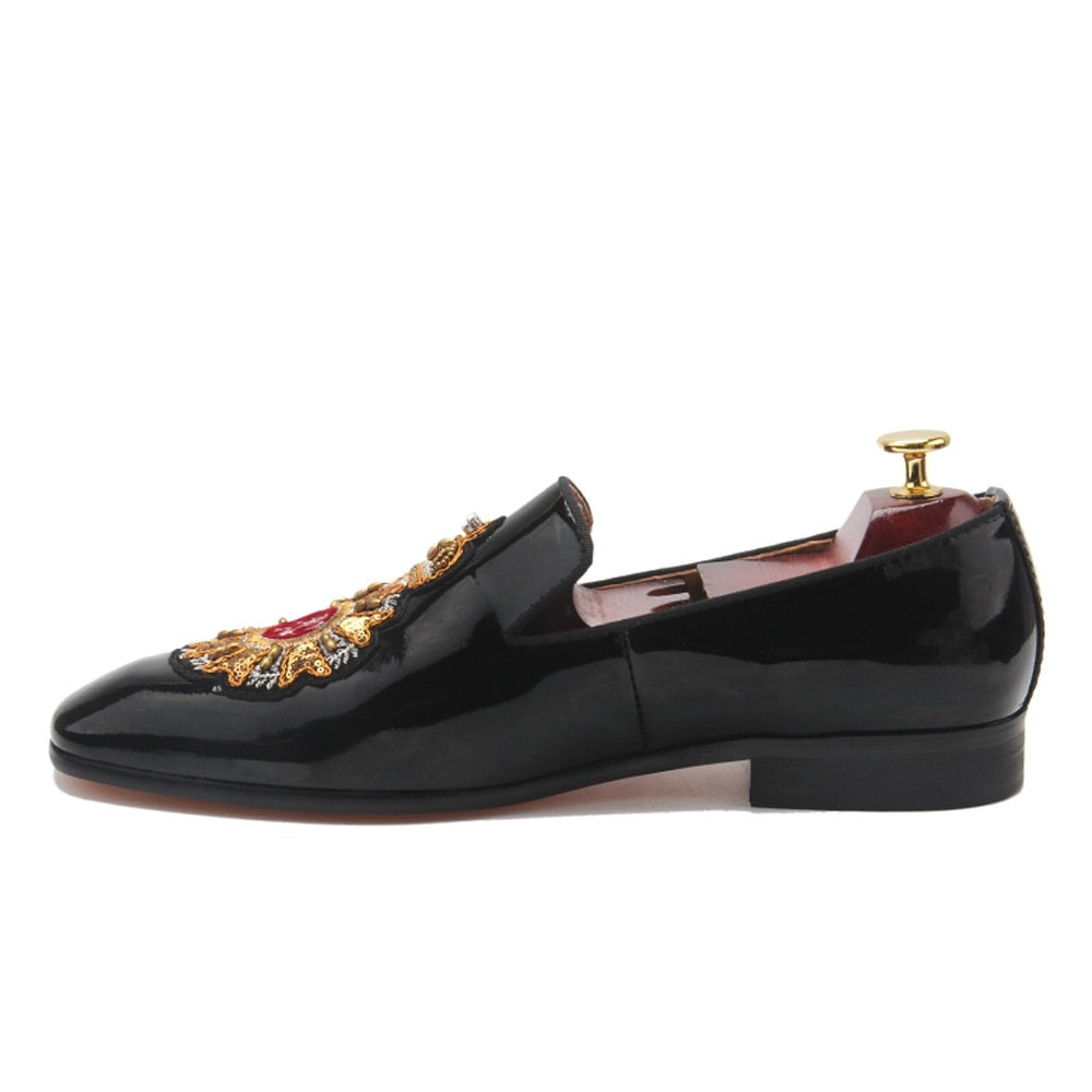 Black Patent Leather Men's Original Loafers Shoes | All For Me Today