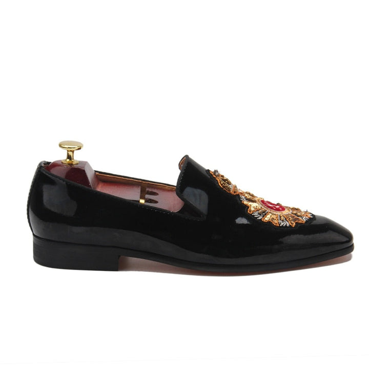 Black Patent Leather Men's Original Loafers Shoes | All For Me Today