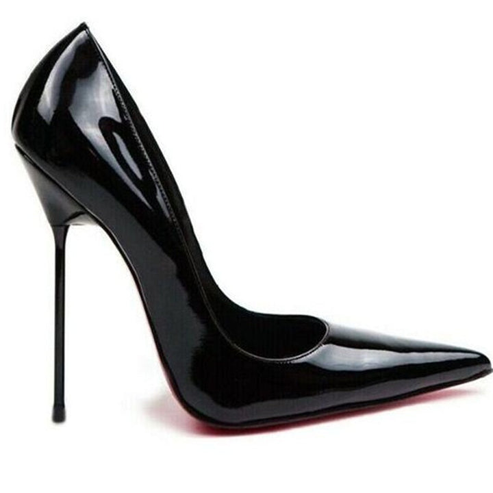 Black Patent Leather Women's Heel Pumps | All For Me Today