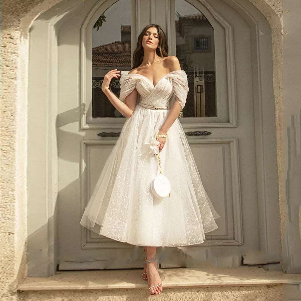 Bling Glitter Sweetheart Wedding Dress| All For Me Today