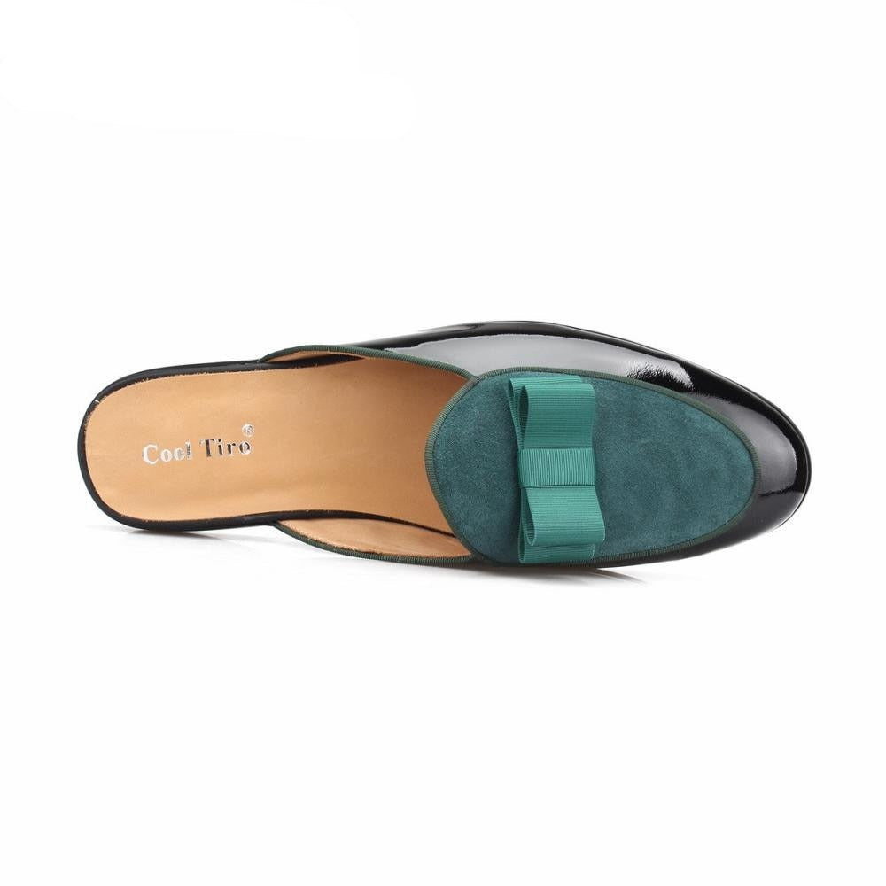 Bow Tie Men's Slip-On Flats Mules Slippers | All For Me Today