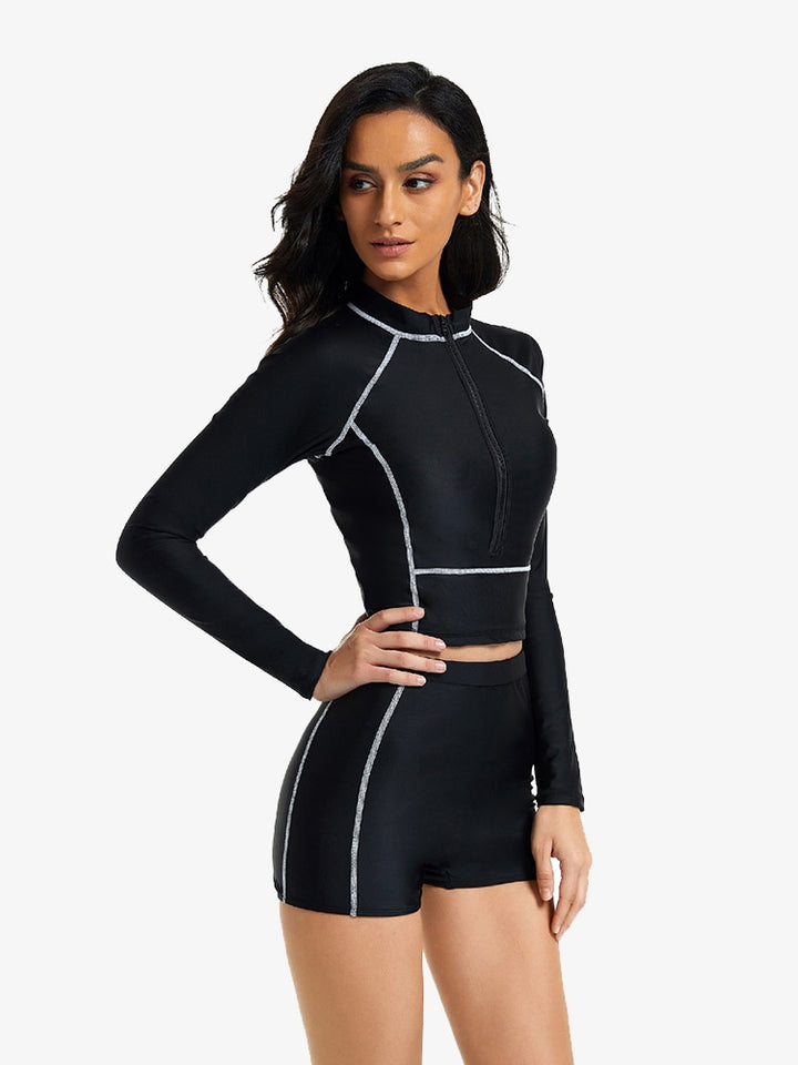 Boyleg Long Sleeved Women's Swimsuit | All For Me Today