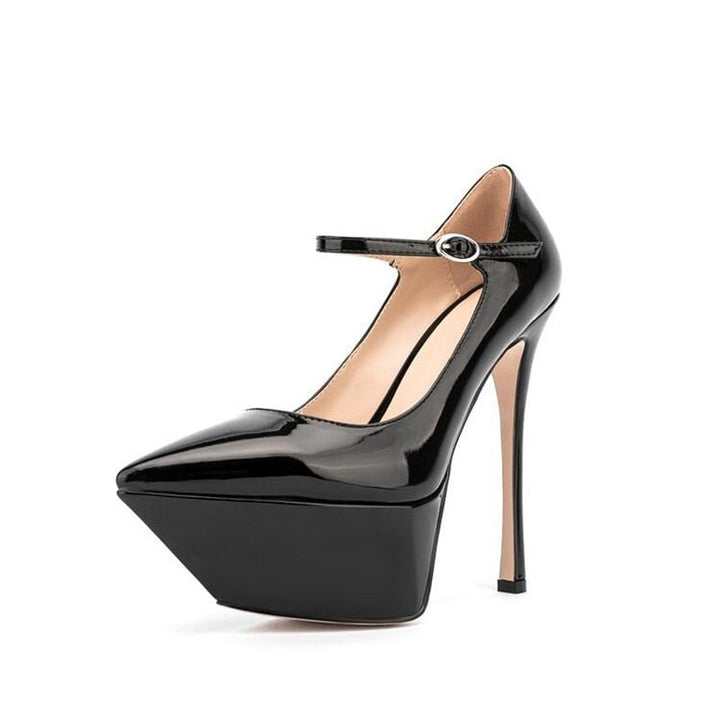 Buckle Strap Super High Heels Platform Pumps | All For Me Today