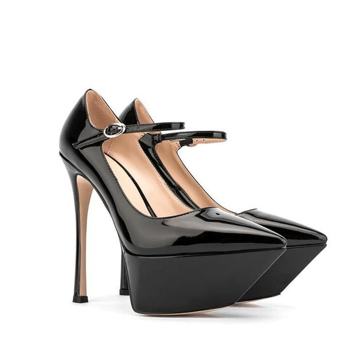 Buckle Strap Super High Heels Platform Pumps | All For Me Today