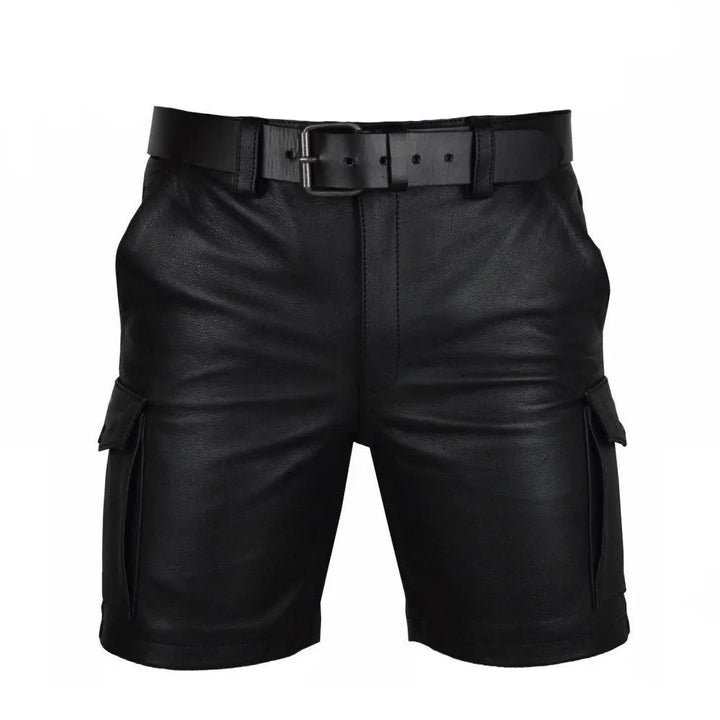 Cargo Long Leather Men's Short | All For Me Today