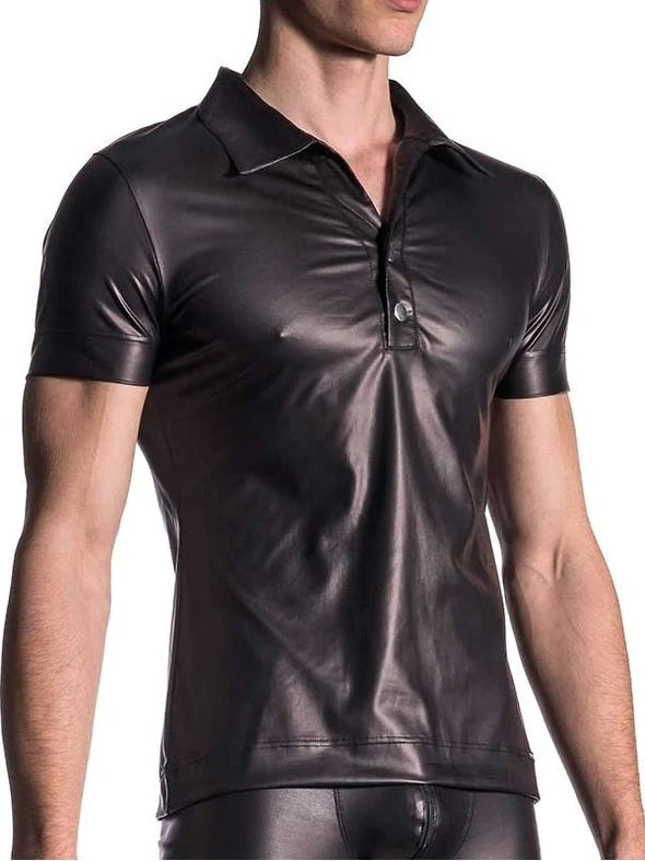 Casual Leather Men's Polo T-Shirt | All For Me Today