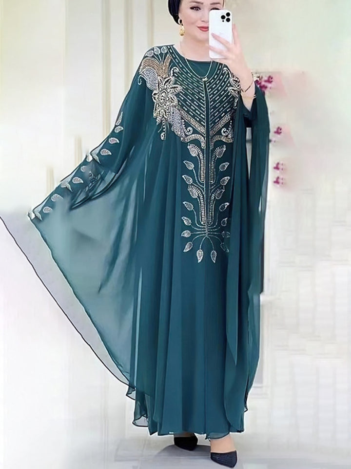 Chiffon Boubou 2 PCS Dubai Abaya Kaftan | All For Me Today