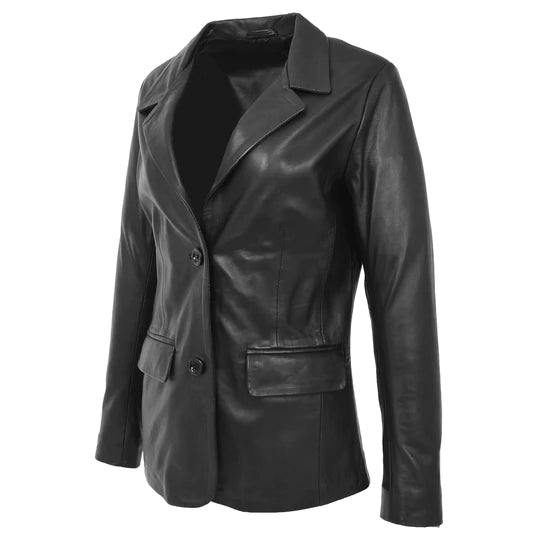 Dinner Style Classic Women's Leather Blazer | All For Me Today