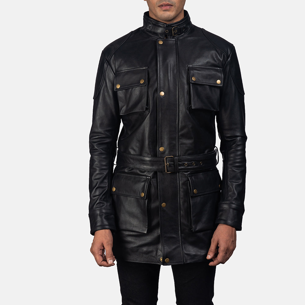 Sultan Black Leather Men's Jacket| All For Me Today