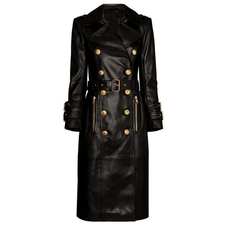 Double Breasted Black Women's Trench Coat | All For Me Today