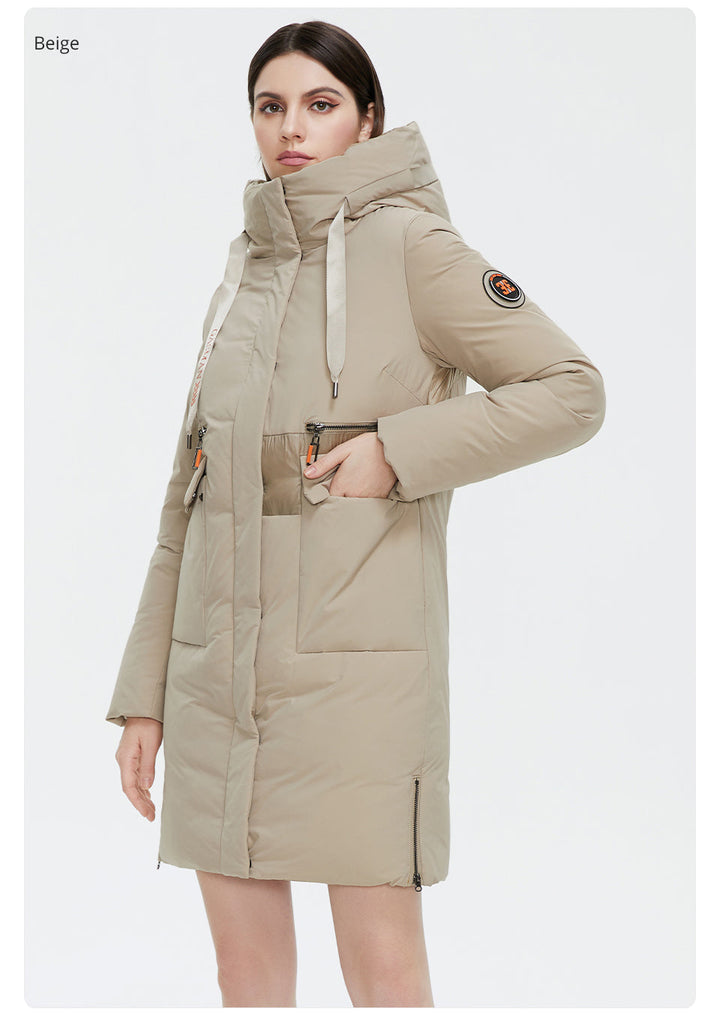 Double Breasted Women's Down Parka Coat | All For Me Today