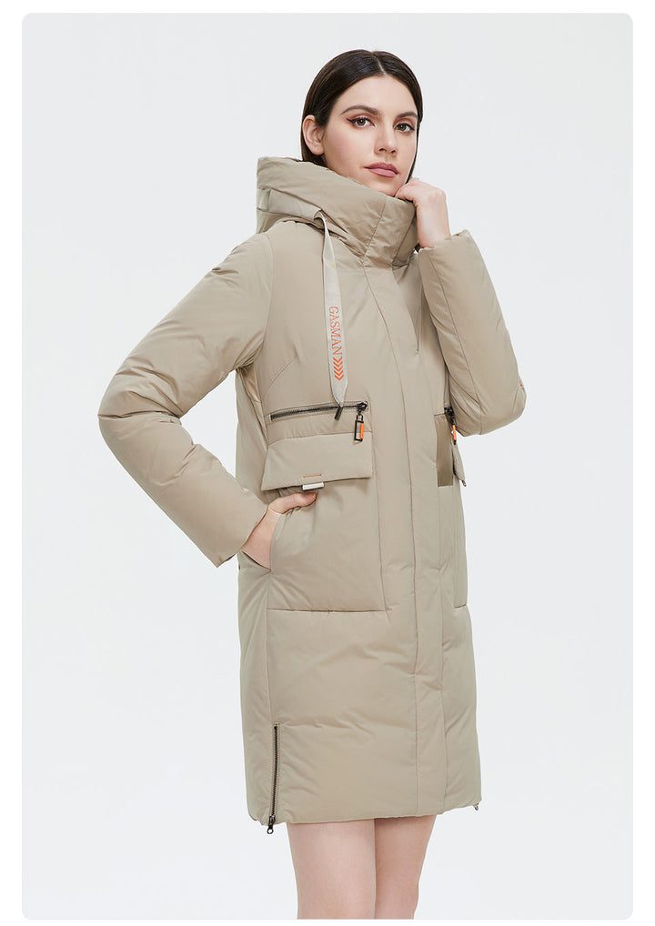 Double Breasted Women's Down Parka Coat | All For Me Today