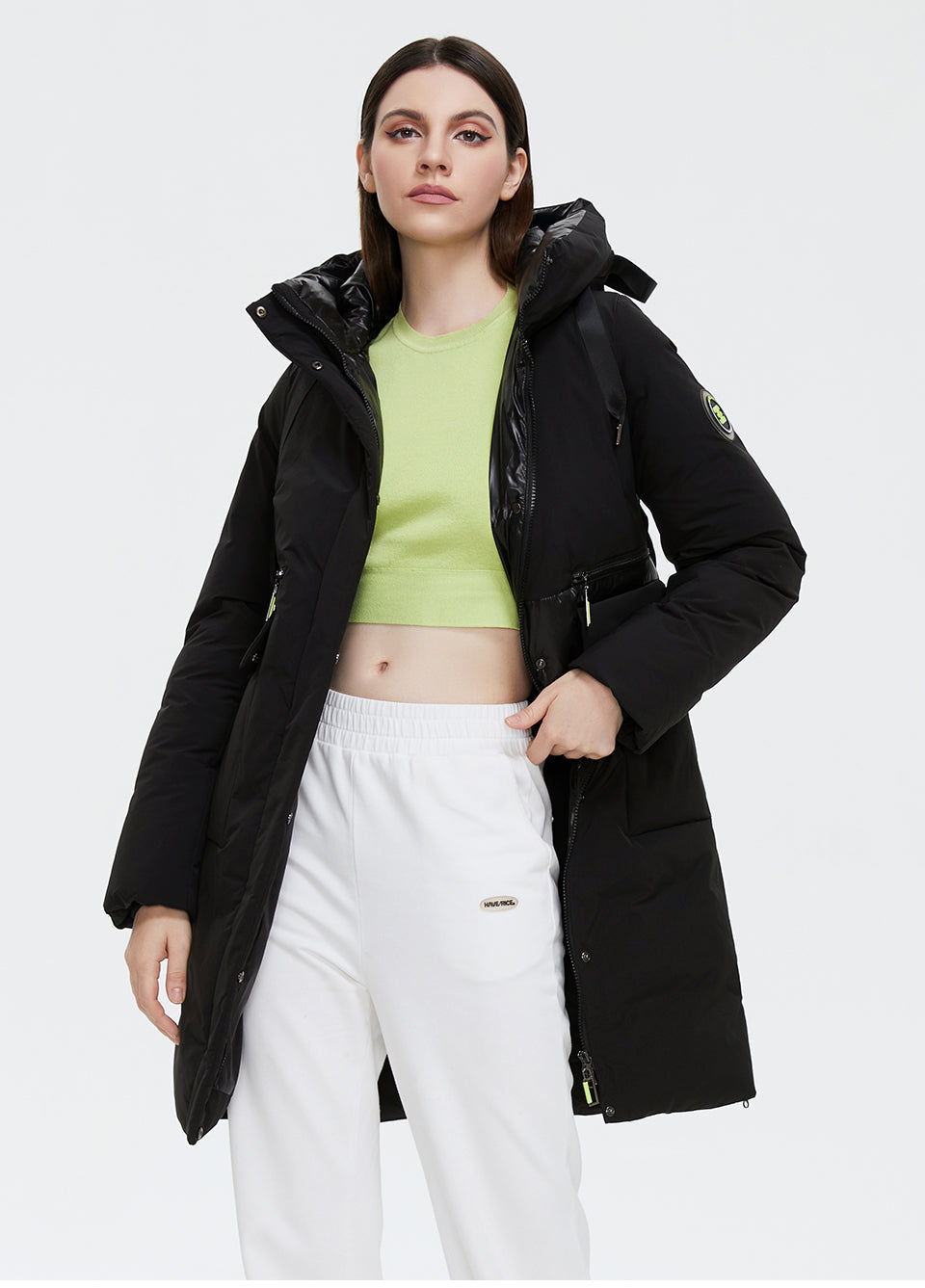 Double Breasted Women's Down Parka Coat | All For Me Today