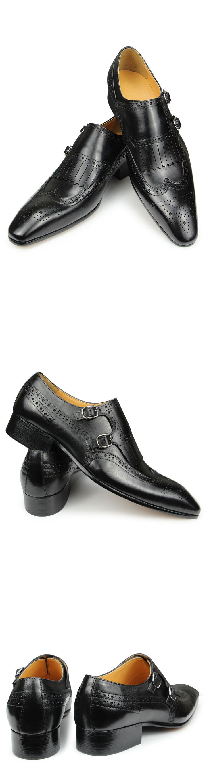 Double Monk Strap Comfortable Men's Dress Shoes | All For Me Today