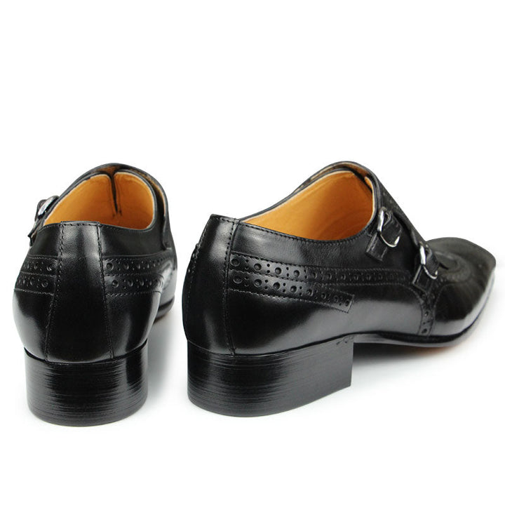 Double Monk Strap Comfortable Men's Dress Shoes | All For Me Today