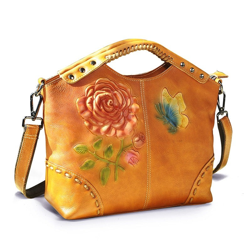 Emboss Flower Women's Tote Bag | All For Me Today