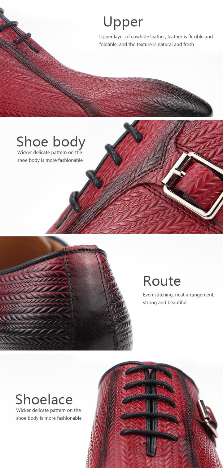 Exquisite Buckle Handmade Men's Oxford Shoes| All For Me Today