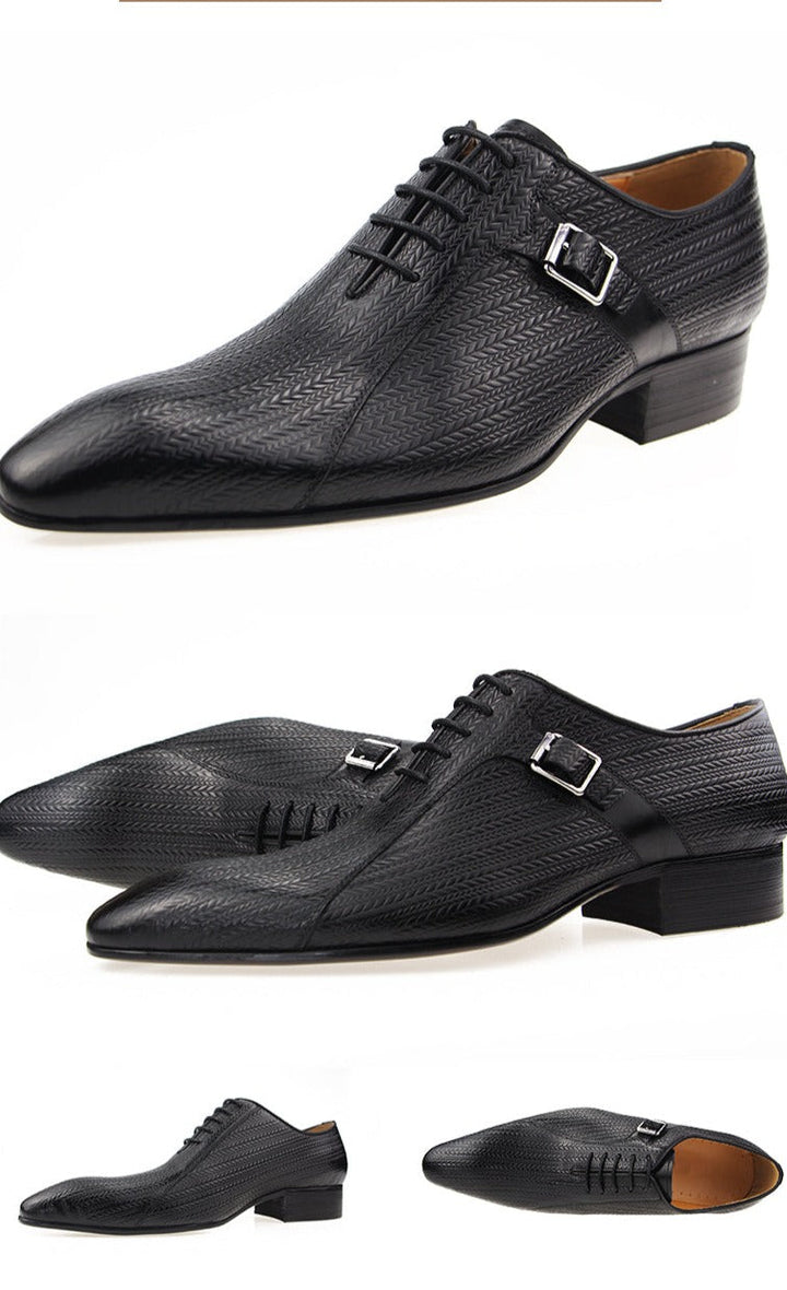 Exquisite Buckle Handmade Men's Oxford Shoes| All For Me Today