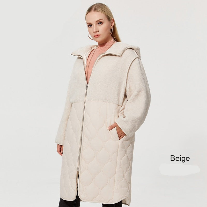 Faux Fur Down Parka Women's Hooded Coat | All For Me Today