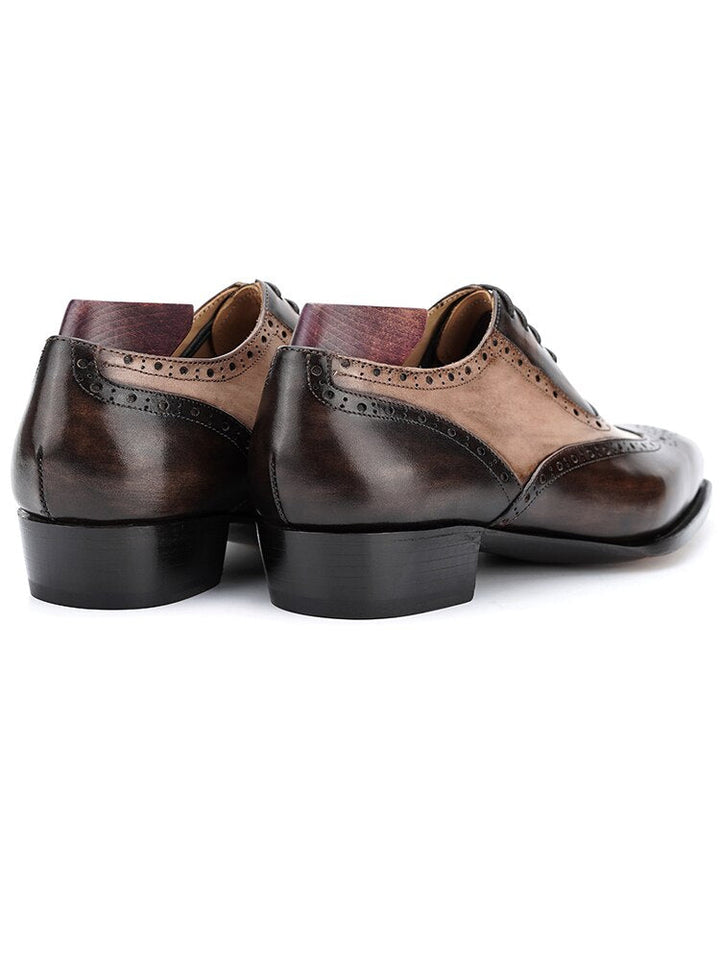 Fiddle-Back Beveled Waist Men's Dress Shoes| All For Me Today