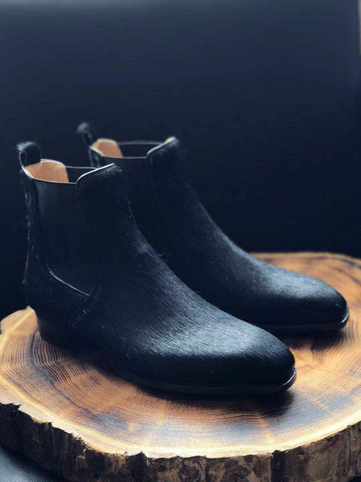 Fiddle-Back Leather Chelsea Boots | All For Me Today