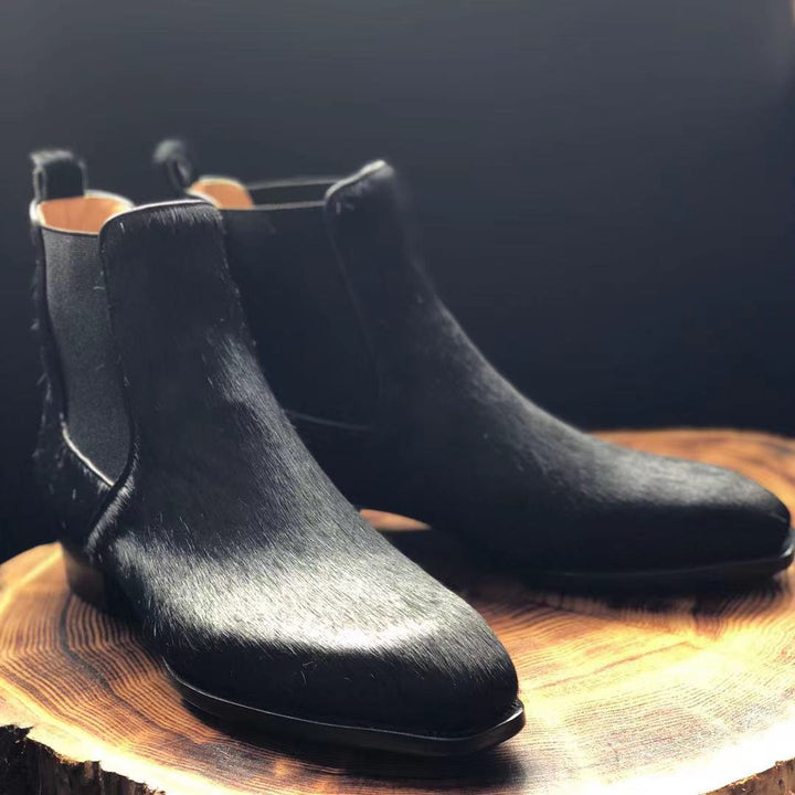 Fiddle-Back Leather Chelsea Boots | All For Me Today