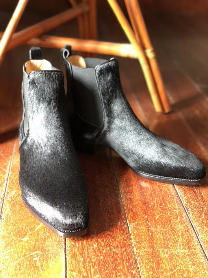 Fiddle-Back Leather Chelsea Boots | All For Me Today