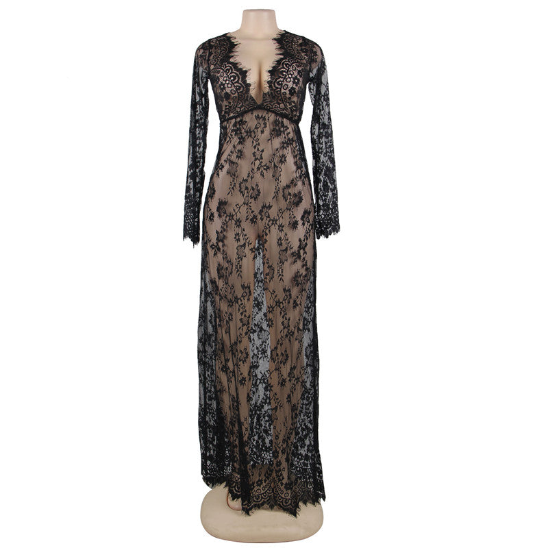 Floral Lace Nightgown Maxi Maternity Dress | All For Me Today