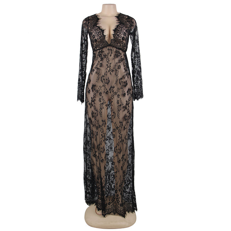 Floral Lace Nightgown Maxi Maternity Dress| All For Me Today