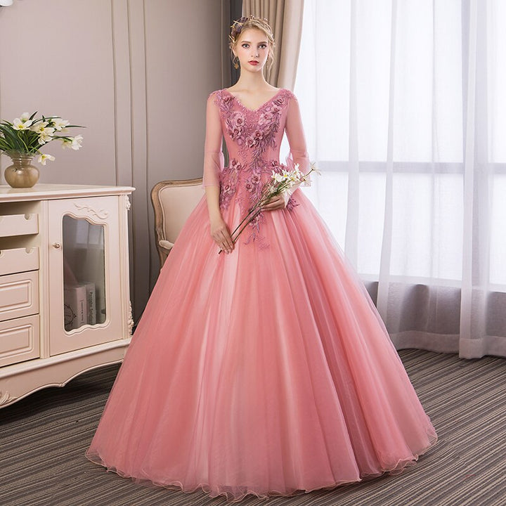 Flowers Debutante Quinceanera Dress | All For Me Today