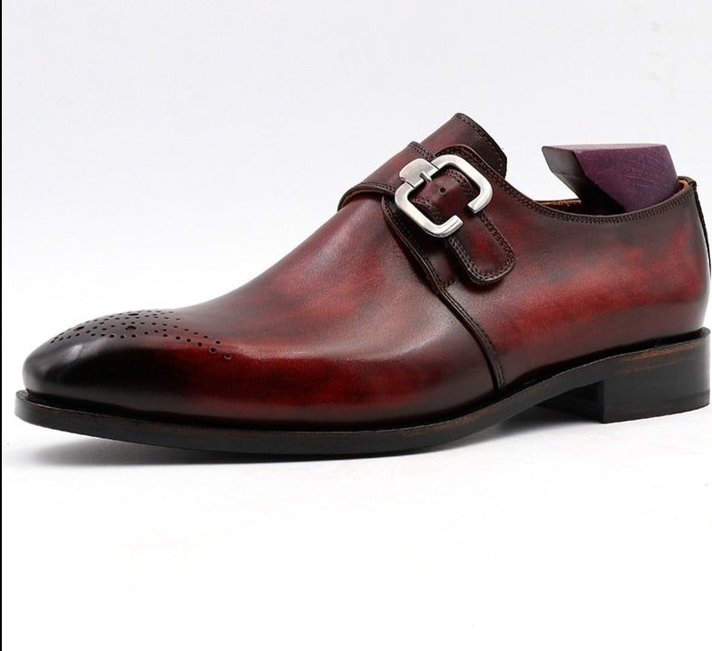 Full Grain Calf Leather Handmade Men's Shoe