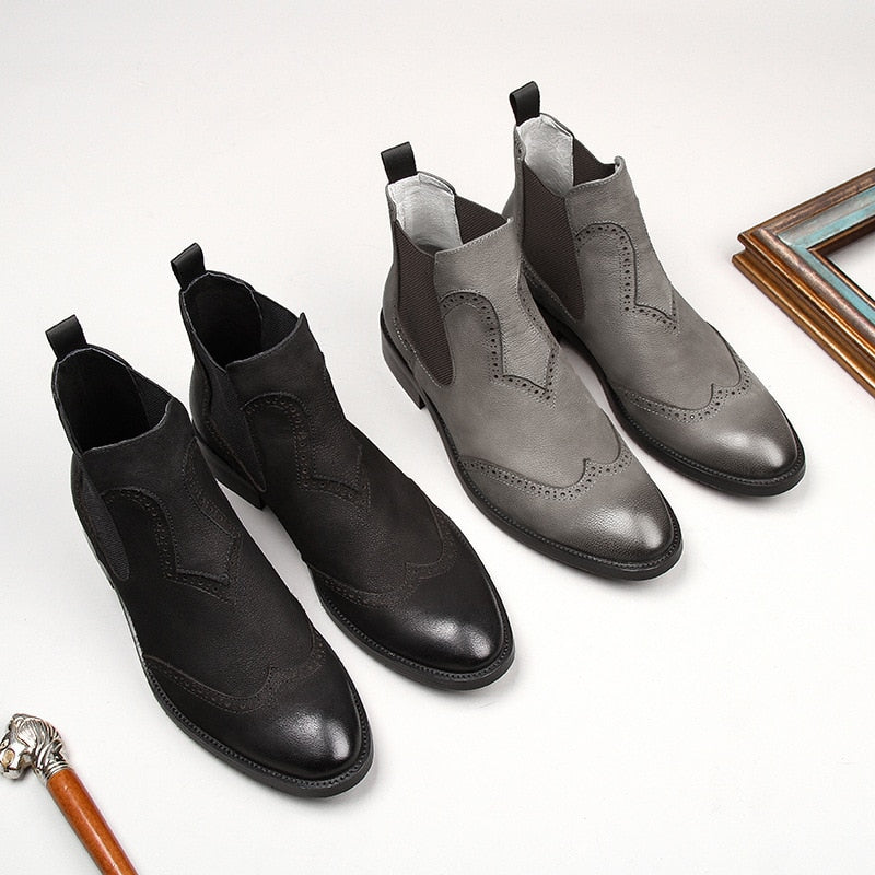 Gentlemen Vintage Leather Men's Chelsea Boots| All For Me Today