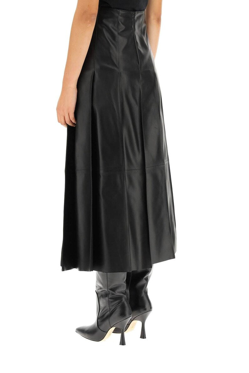 Genuine Lambskin Leather Women's Ankle Skirt | All For Me Today