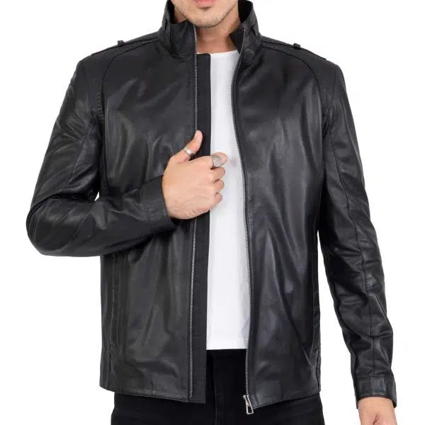 Genuine Lamb Leather Men's Long Jacket| All For Me Today