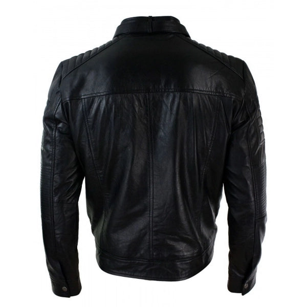 Vintage Retro Genuine Real Leather Men's Biker Jacket| All For Me Today