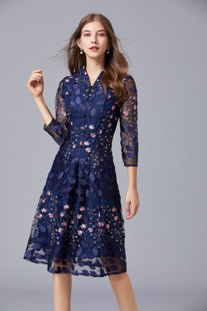 Get Festive French Wide Lady Party Dress | All For Me Today