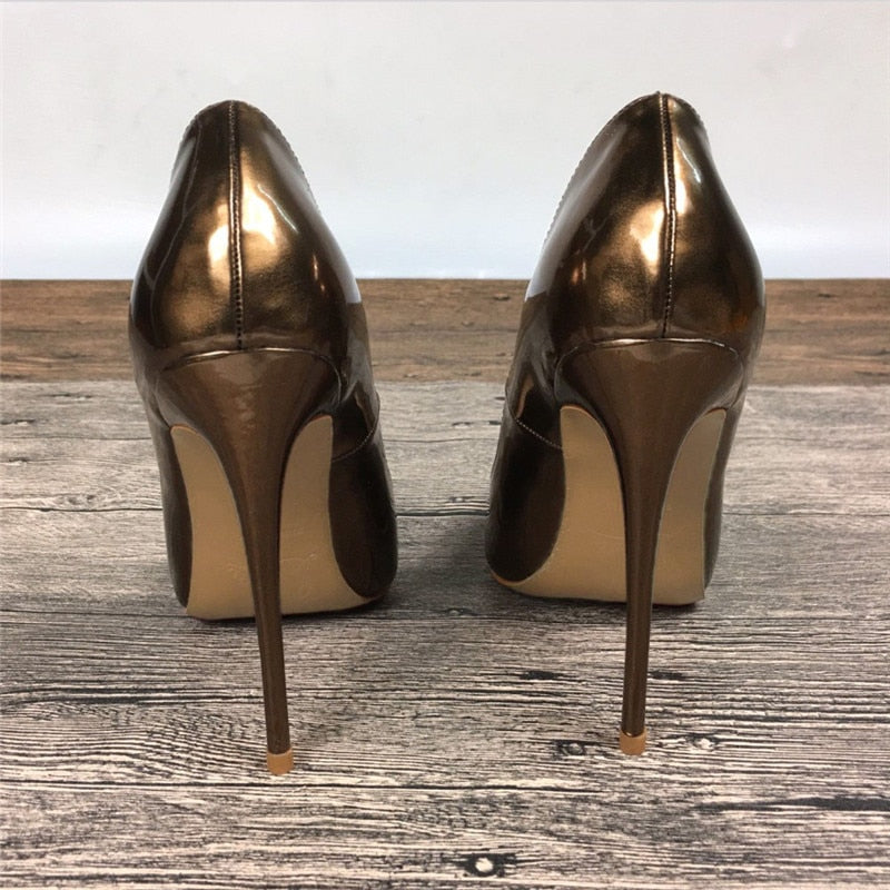 Glossy Patent Women's Stiletto Pumps | All For Me Today