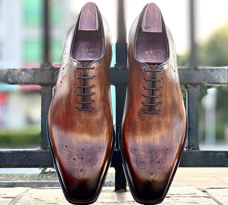Goodyear Welted Full Grain Calf Leather Men's Oxford Shoes | All For Me Today Goodyear Welted Full Grain Calf Leather Men's Oxford Shoes | All For Me Today