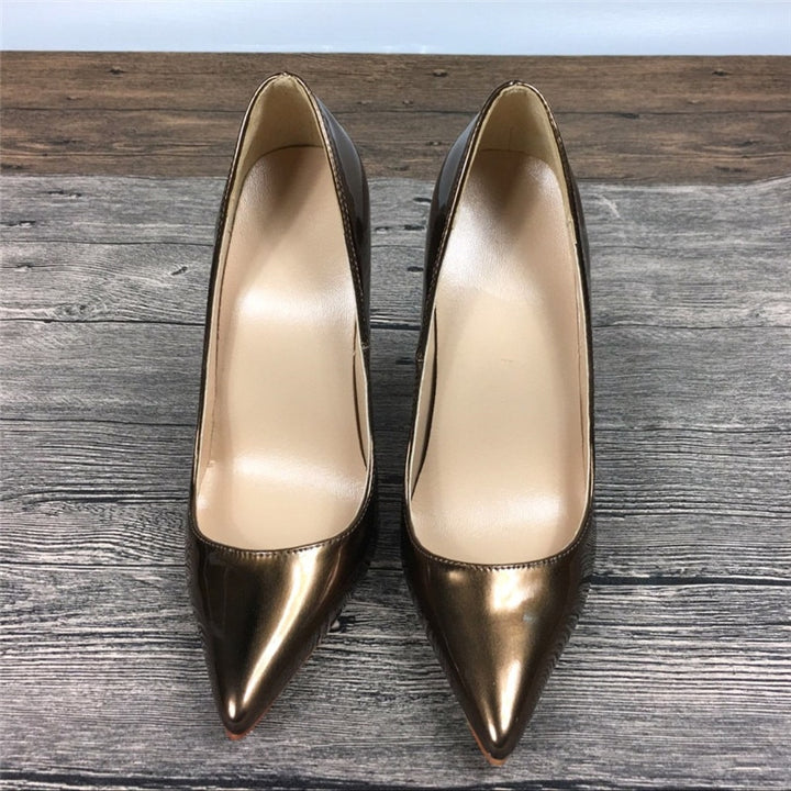 Glossy Patent Women's Stiletto Pumps| All For Me Today