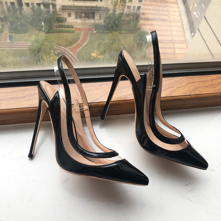 Transparent Women's Slingback Stiletto Pumps| All For Me Today