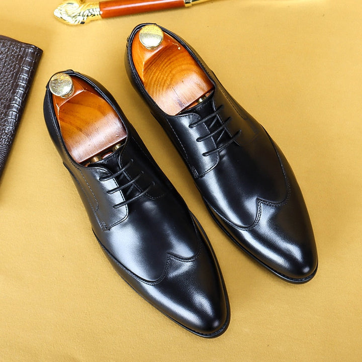 Lace-up Full Grain Leather Men's Oxford Shoes| All For Me Today