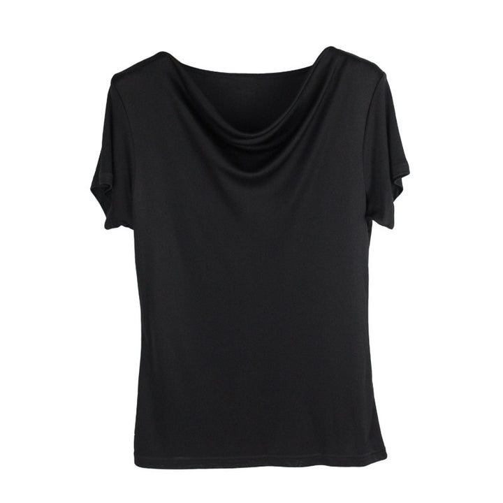 Short Sleeve Women's Real Silk T-shirt| All For Me Today
