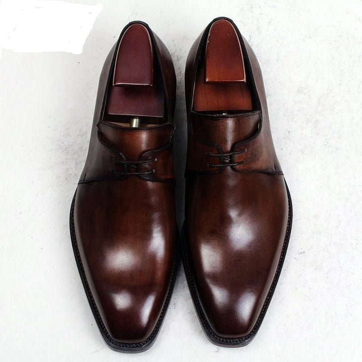 Handmade Calf Leather Men's Derby Shoes | All For Me Today