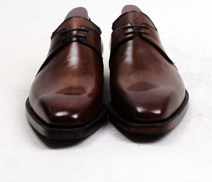 Handmade Calf Leather Men's Derby  Shoes| All For Me Today