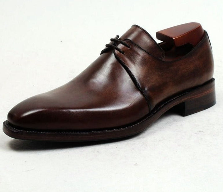 Handmade Calf Leather Men's Derby Shoes | All For Me Today