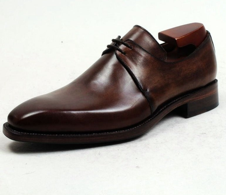 Handmade Calf Leather Men's Derby  Shoes| All For Me Today
