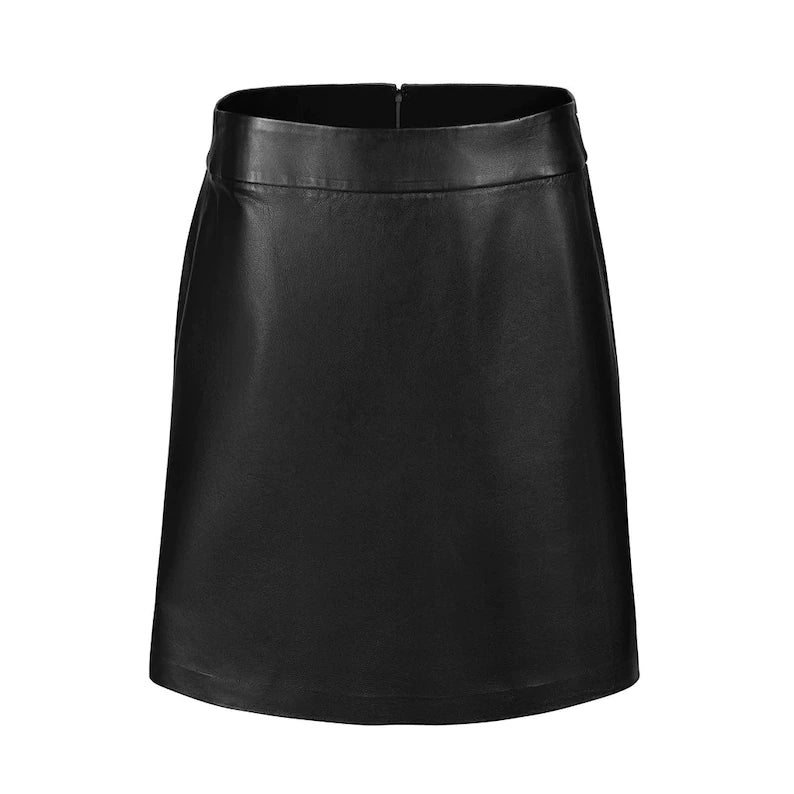 Handmade Soft And Smooth Leather Women's Mini Skirt | All For Me Today