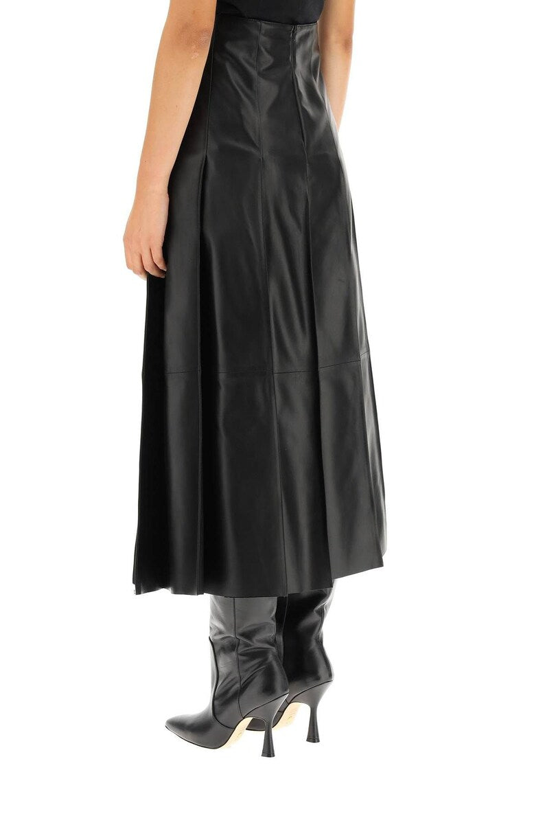 Genuine Lambskin Leather Women's Ankle Skirt| All For Me Today